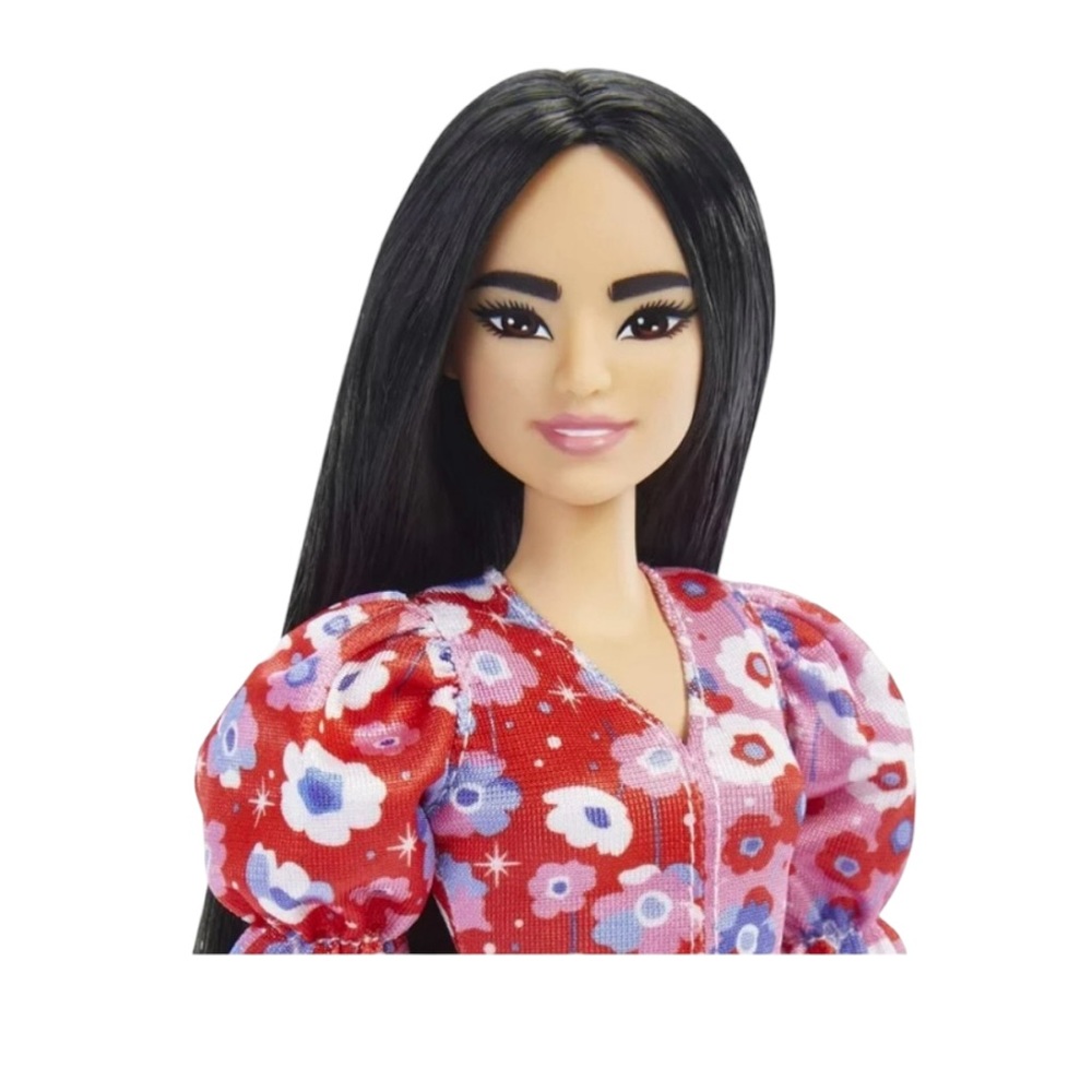 Barbie Fashionistas Doll #177 in floral pink dress - Picture 3 of 4